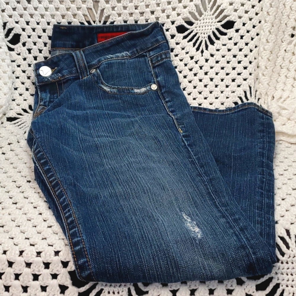 Womens Vigoss Jeans 13/14 Straight leg distressed